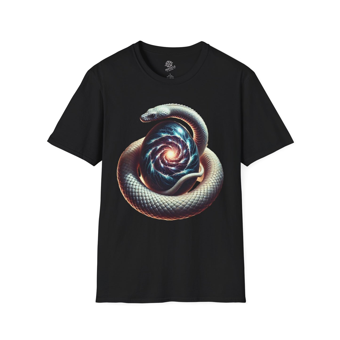 The Primordial Coil – Serpent & Cosmic Egg Tee