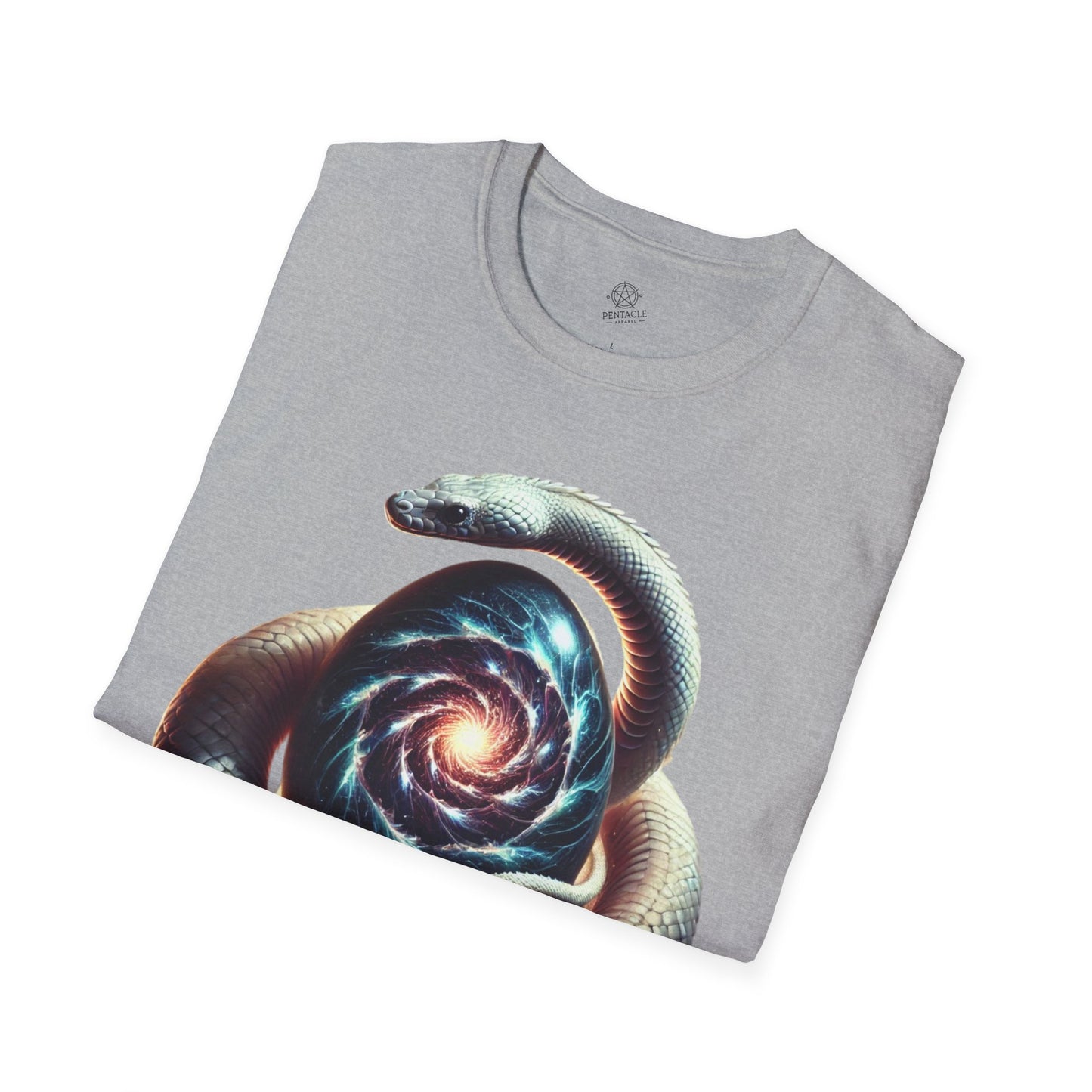 The Primordial Coil – Serpent & Cosmic Egg Tee
