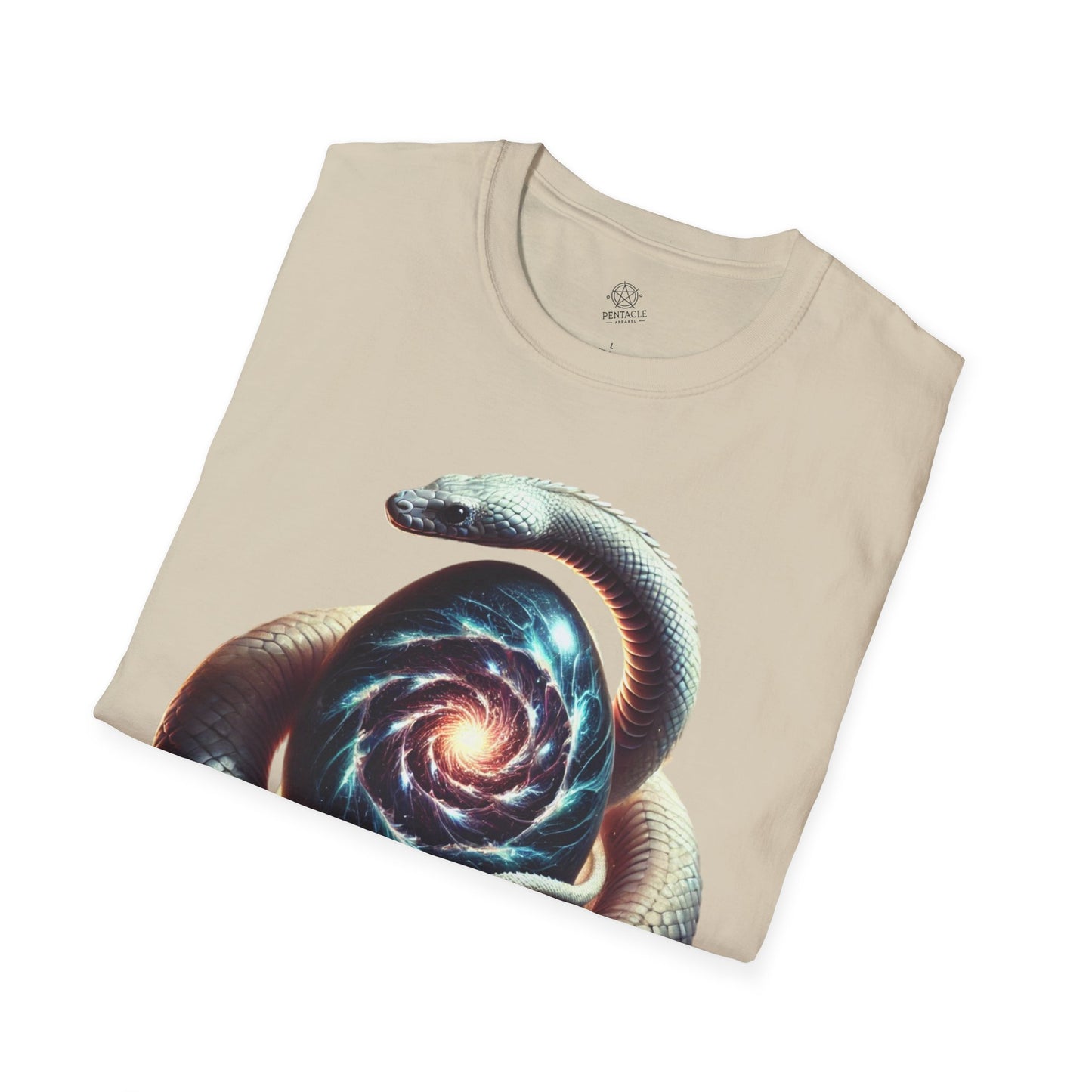 The Primordial Coil – Serpent & Cosmic Egg Tee
