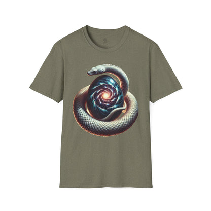 The Primordial Coil – Serpent & Cosmic Egg Tee