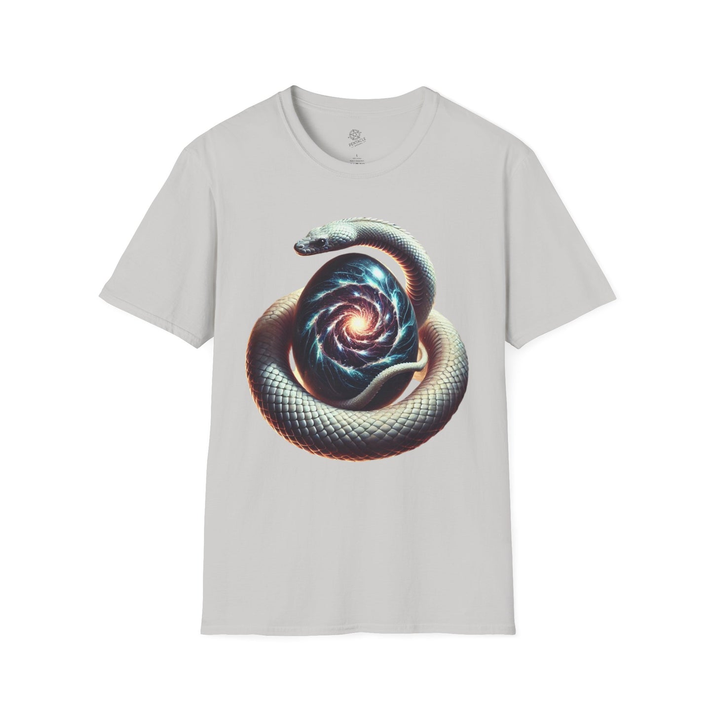 The Primordial Coil – Serpent & Cosmic Egg Tee