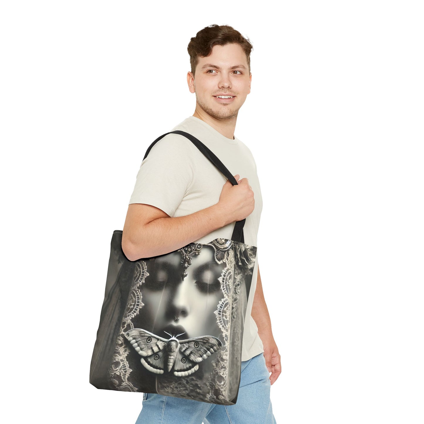 VIP - The Veiled Messenger – Liminal Moth Tote Bag