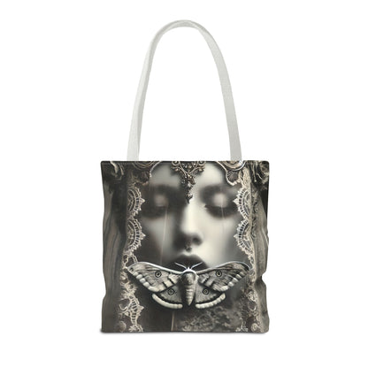 The Veiled Messenger – Liminal Moth Tote Bag