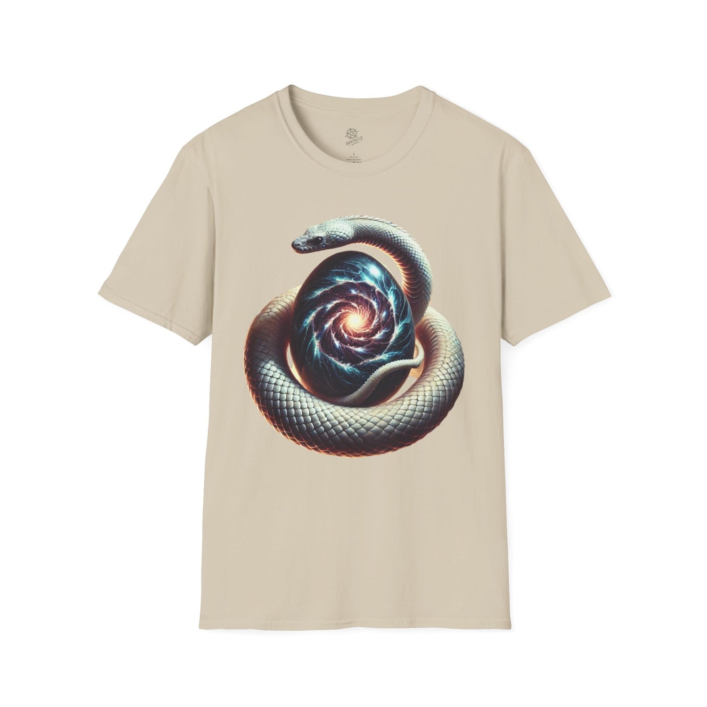The Primordial Coil – Serpent & Cosmic Egg Tee