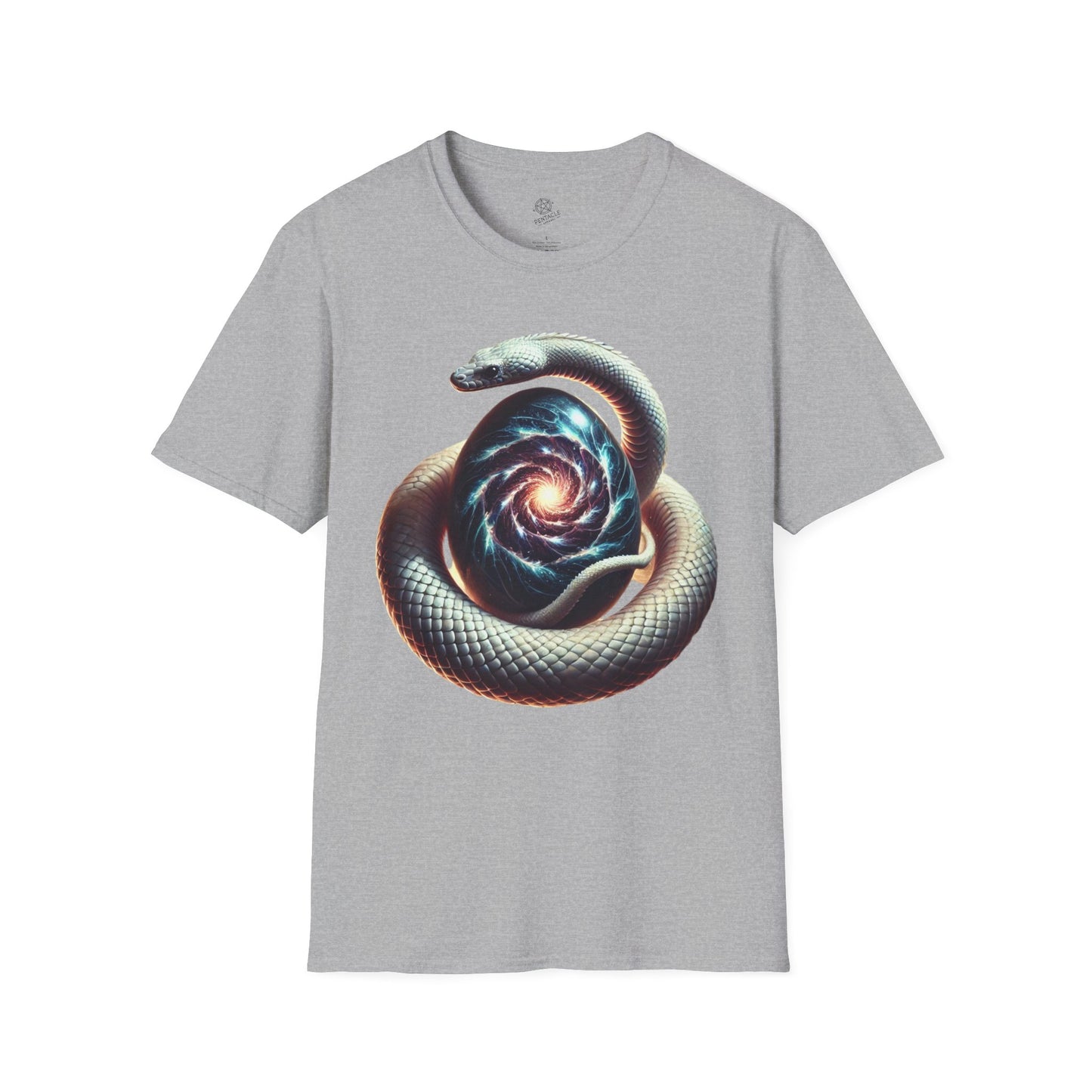 The Primordial Coil – Serpent & Cosmic Egg Tee