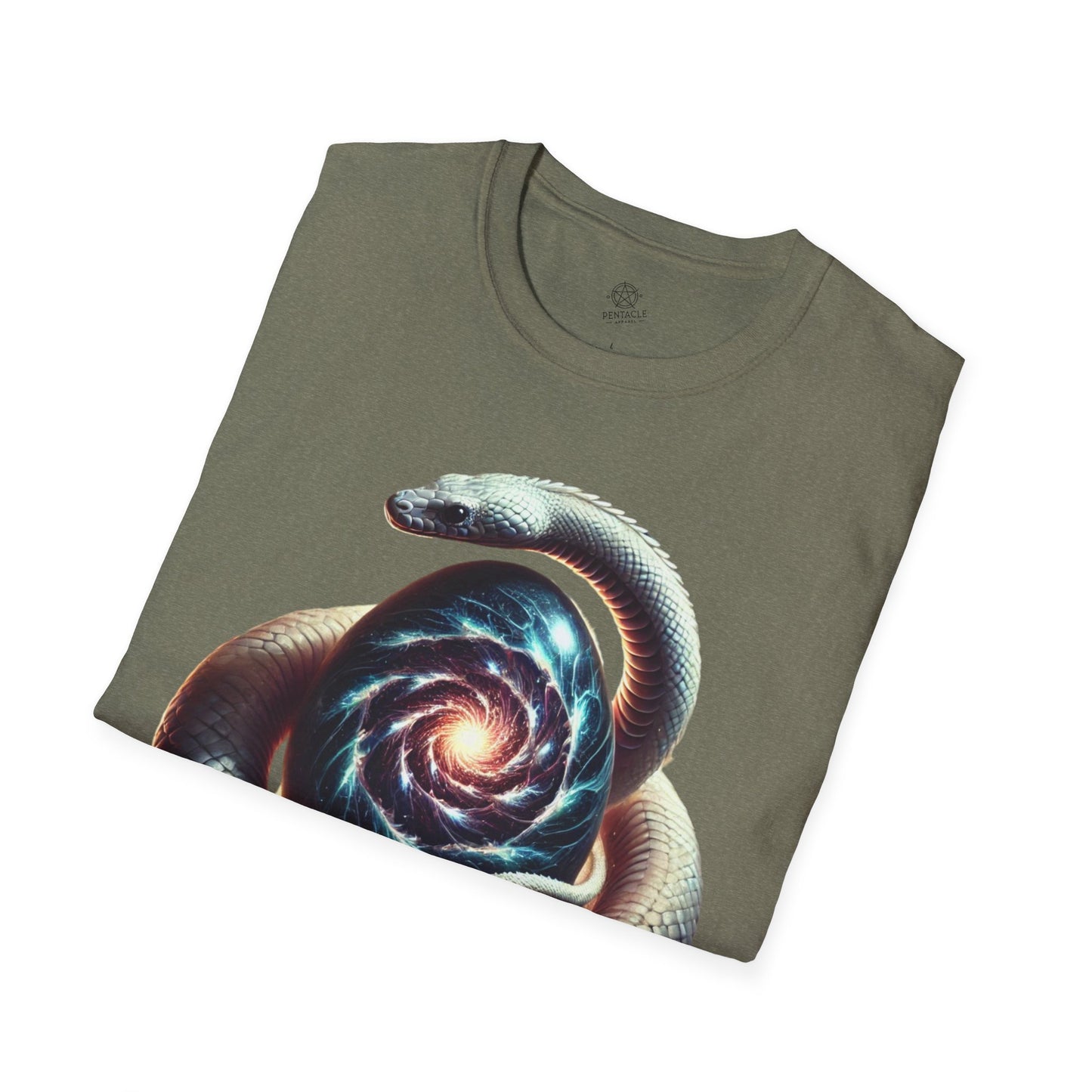 The Primordial Coil – Serpent & Cosmic Egg Tee